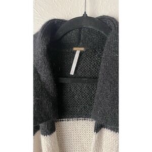 Free People Over The Rainbow Cardigan Women's M Duster Sweater Color Block Boho